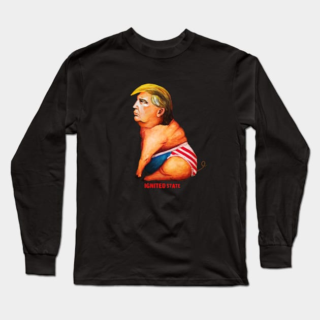 Pig Trump Long Sleeve T-Shirt by IGNITEDSTATE